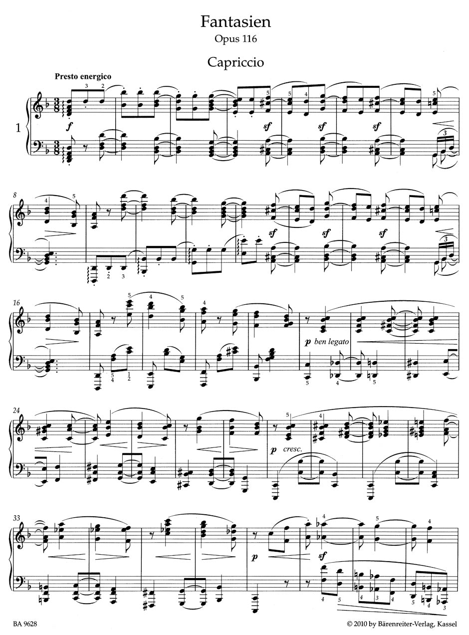 Fantasies op. 116