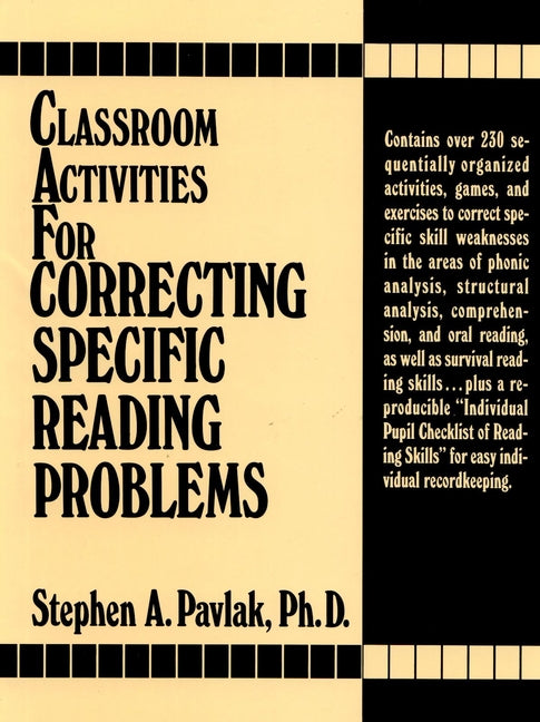 Classroom Activities For Correcting Specific Reading Problems