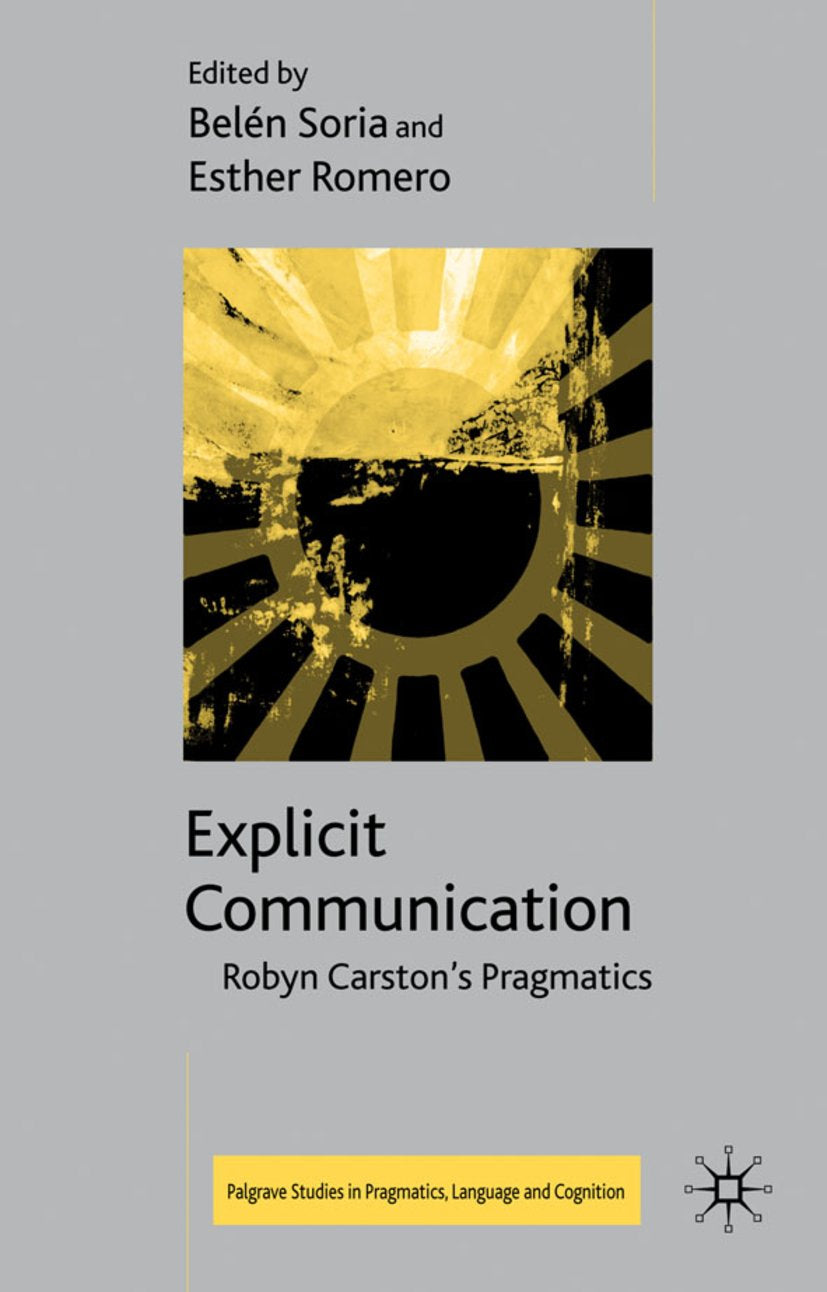 Palgrave Studies in Pragmatics, Language and Cognition