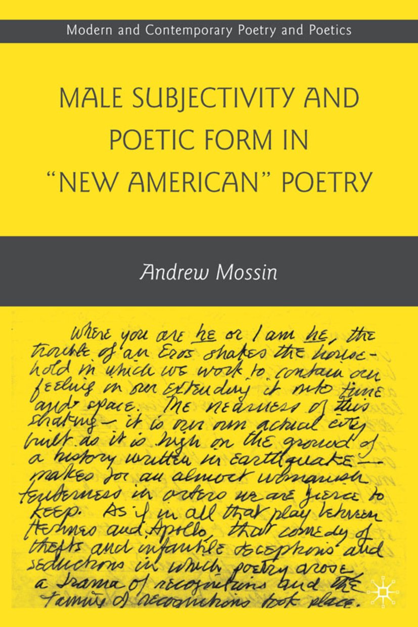 Modern and Contemporary Poetry and Poetics