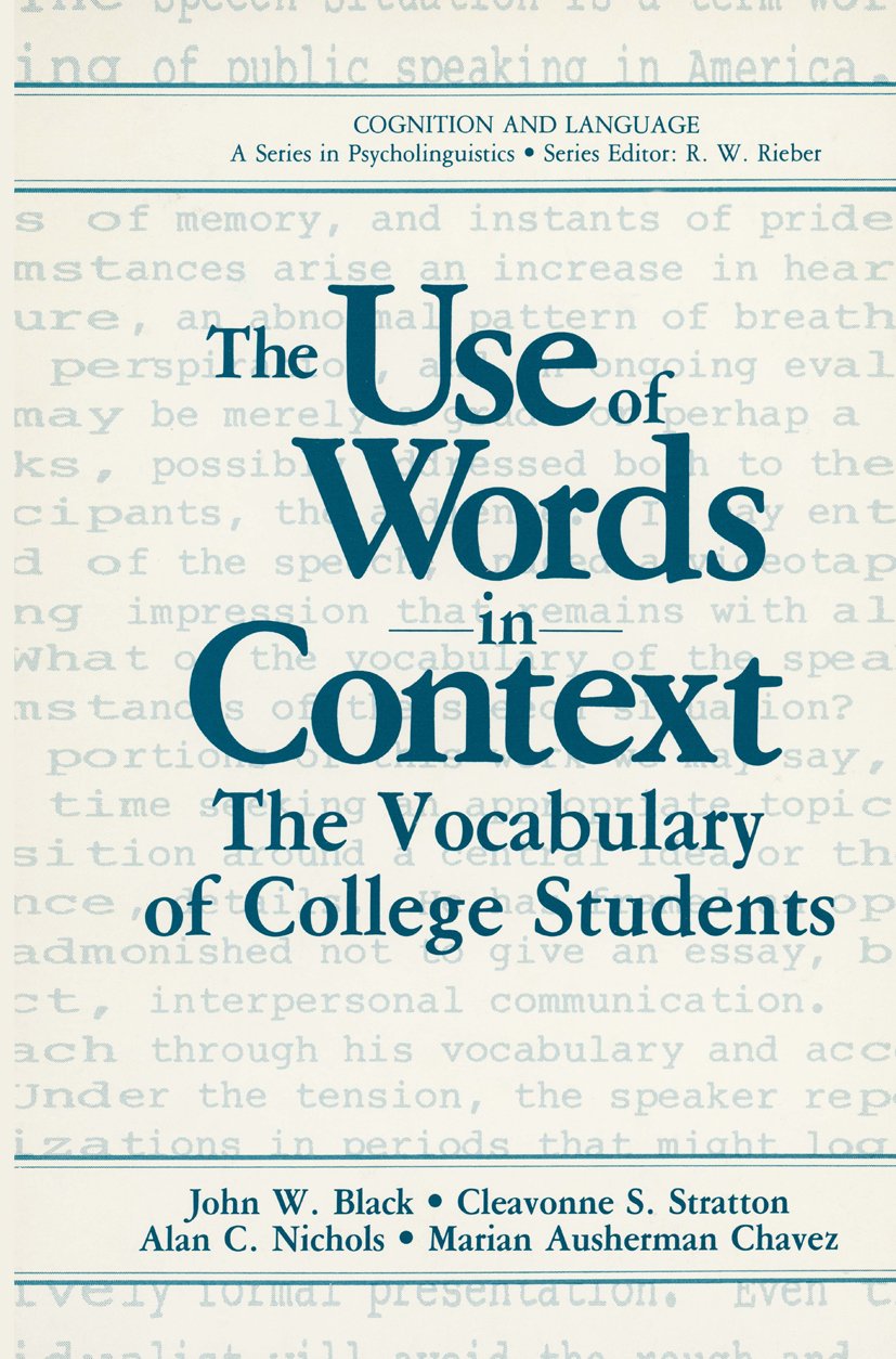 Cognition and Language: A Series in Psycholinguistics
