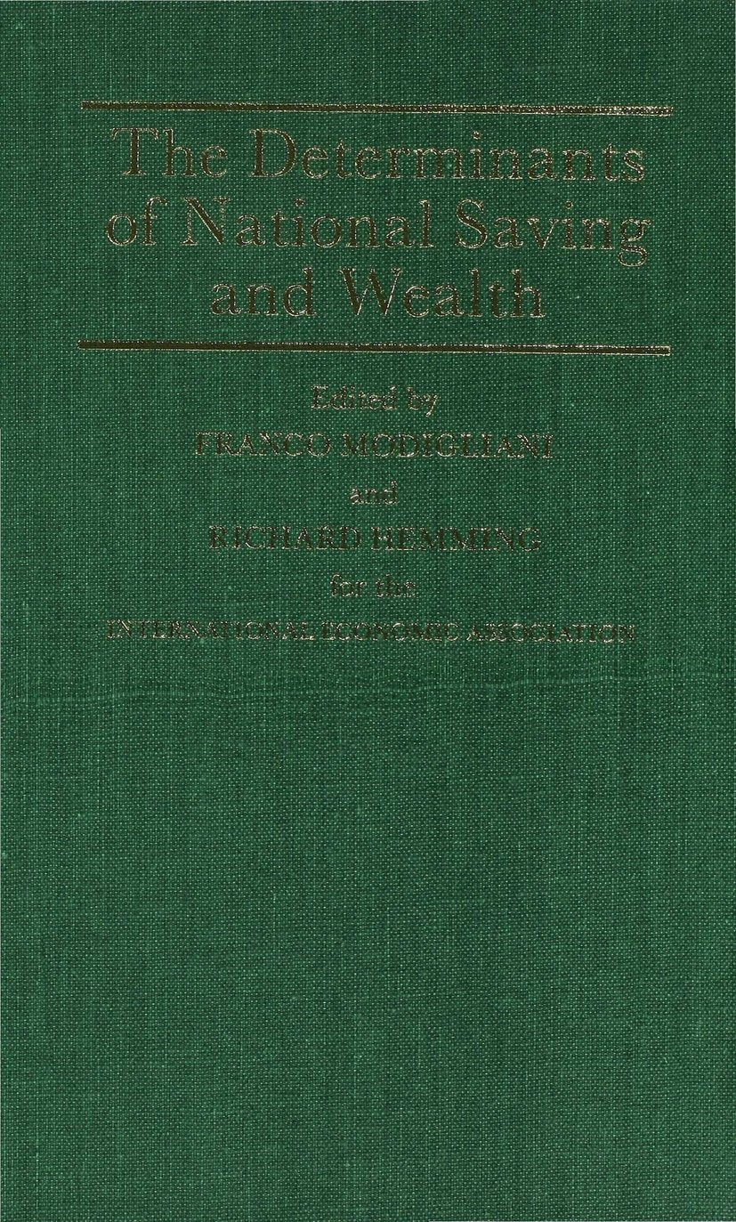 The Determinants of National Saving and Wealth