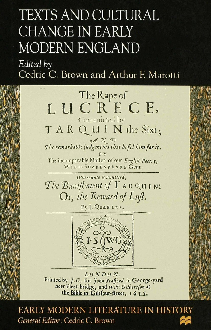 Texts and Cultural Change in Early Modern England