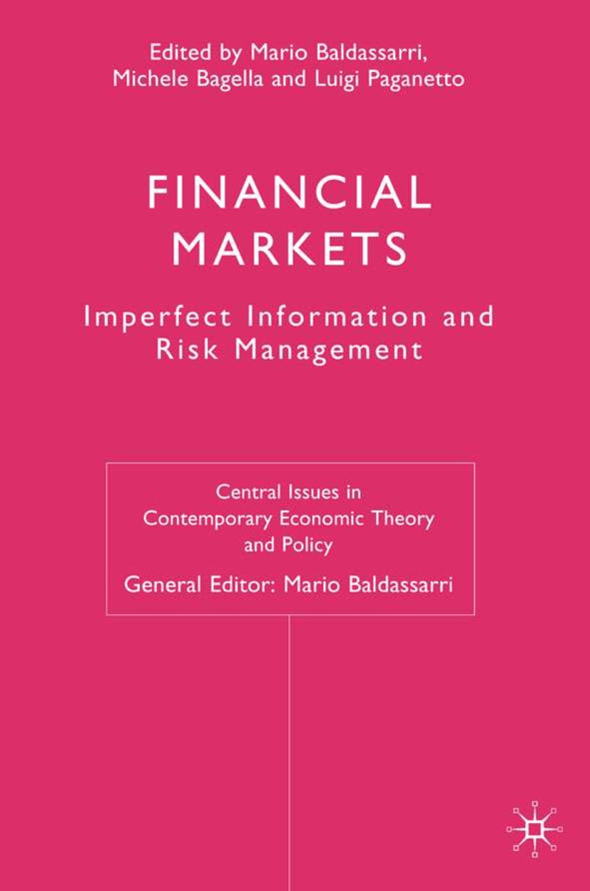 Central Issues in Contemporary Economic Theory and Policy