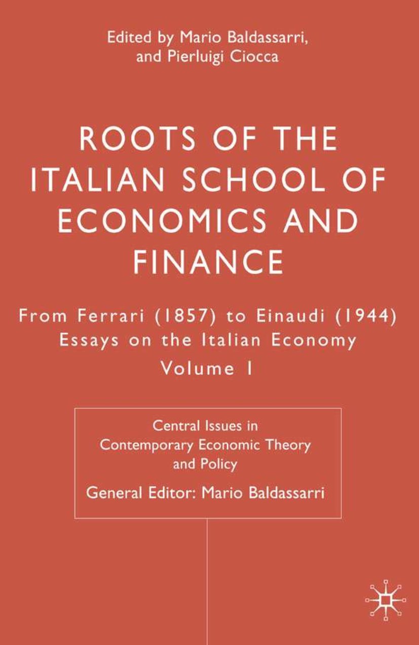Central Issues in Contemporary Economic Theory and Policy