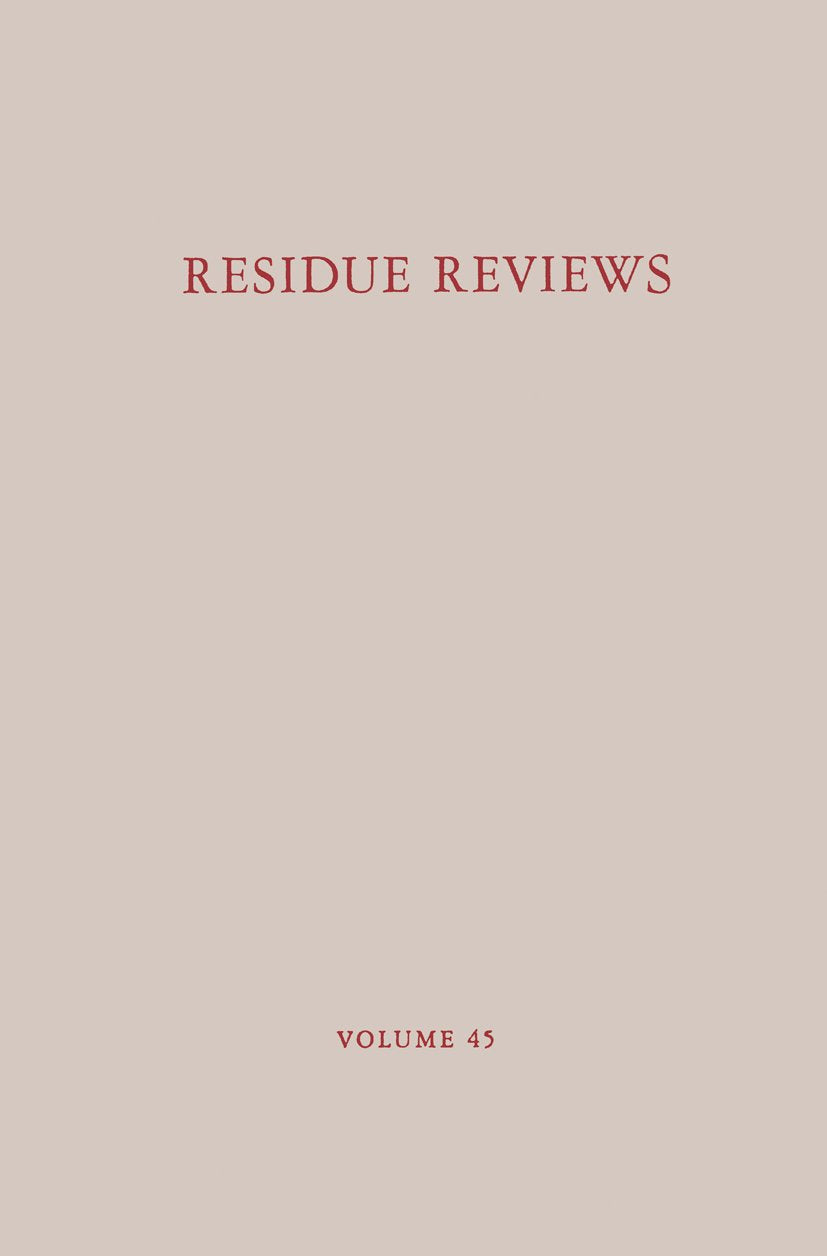 Residue Reviews