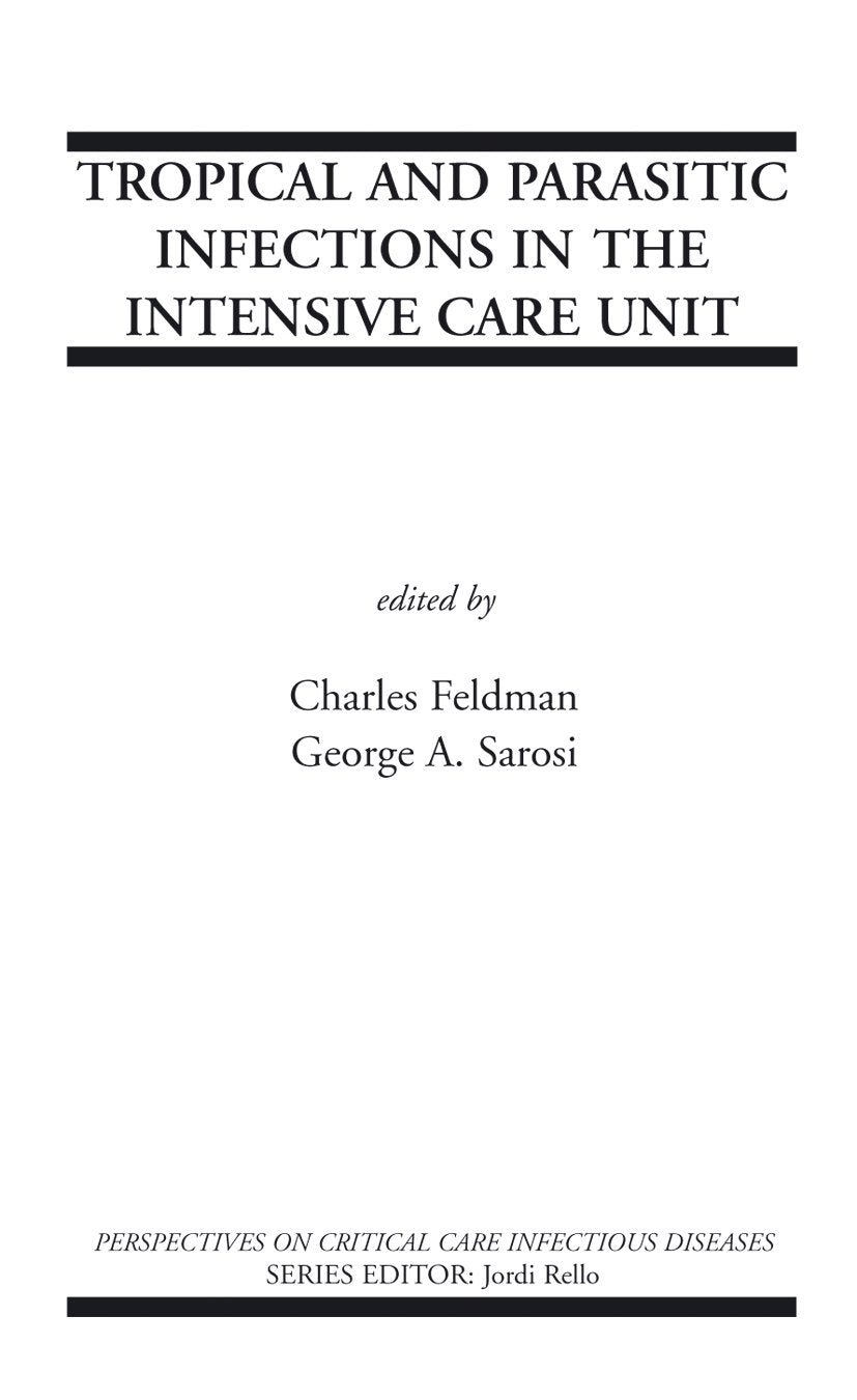Perspectives on Critical Care Infectious Diseases