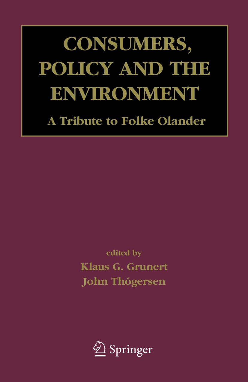 Consumers, Policy and the Environment