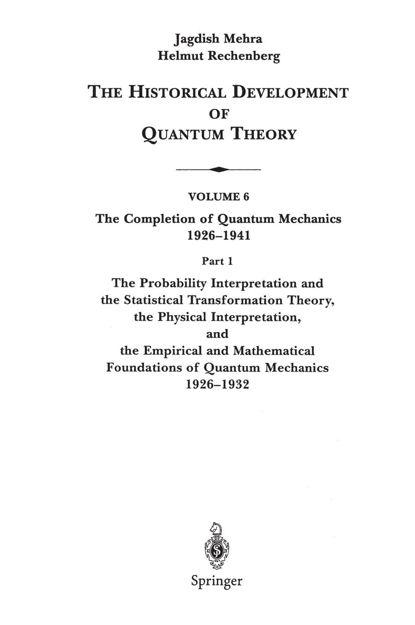 The Historical Development of Quantum Theory