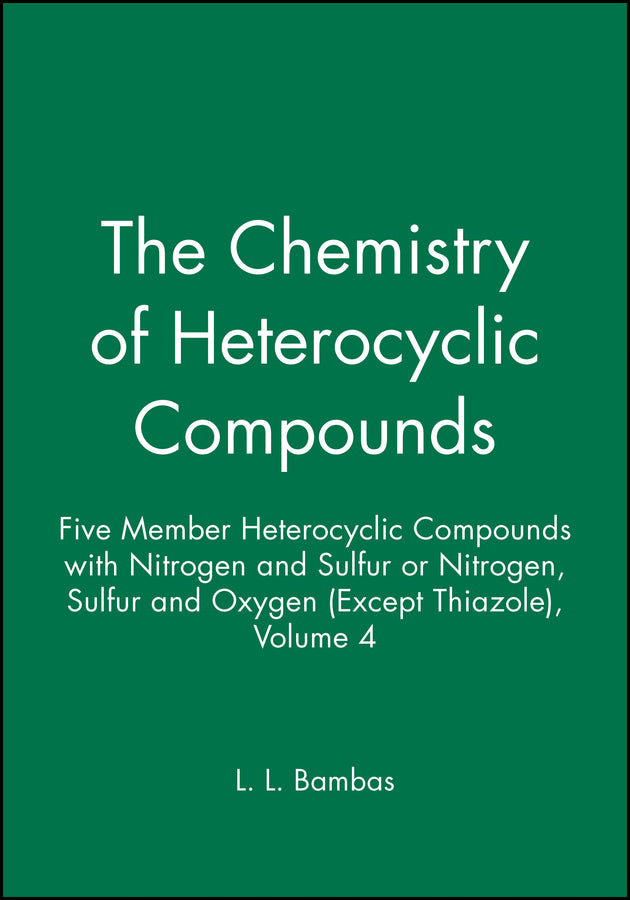 Five Member Heterocyclic Compounds with Nitrogen and Sulfur or Nitrogen, Sulfur, and Oxygen (Except Thiazole), Volume 4