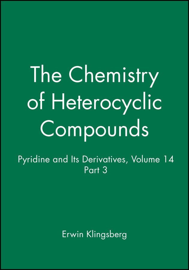 Pyridine and Its Derivatives, Volume 14, Part 3