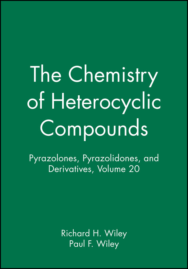 Pyrazolones, Pyrazolidones, and Derivatives, Volume 20