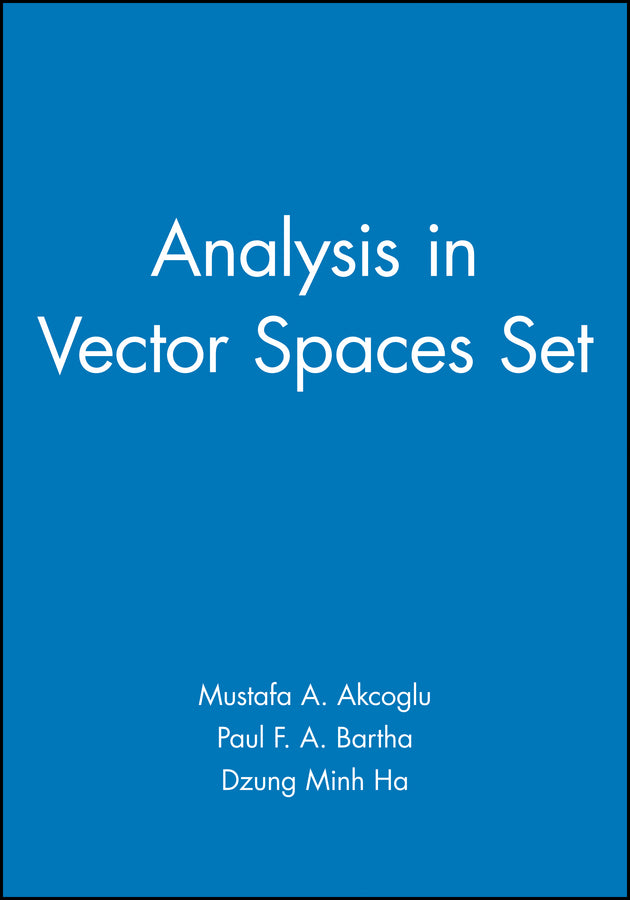 Analysis in Vector Spaces & Solutions Manual Set