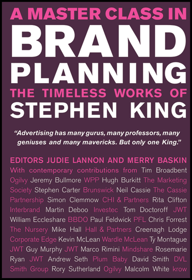 A Master Class in Brand Planning
