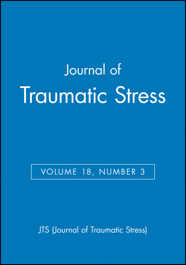 Journal of Traumatic Stress, Volume 18, Number 3