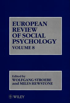 European Review of Social Psychology, Volume 8