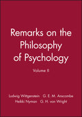 Remarks on the Philosophy of Psychology, Volume II
