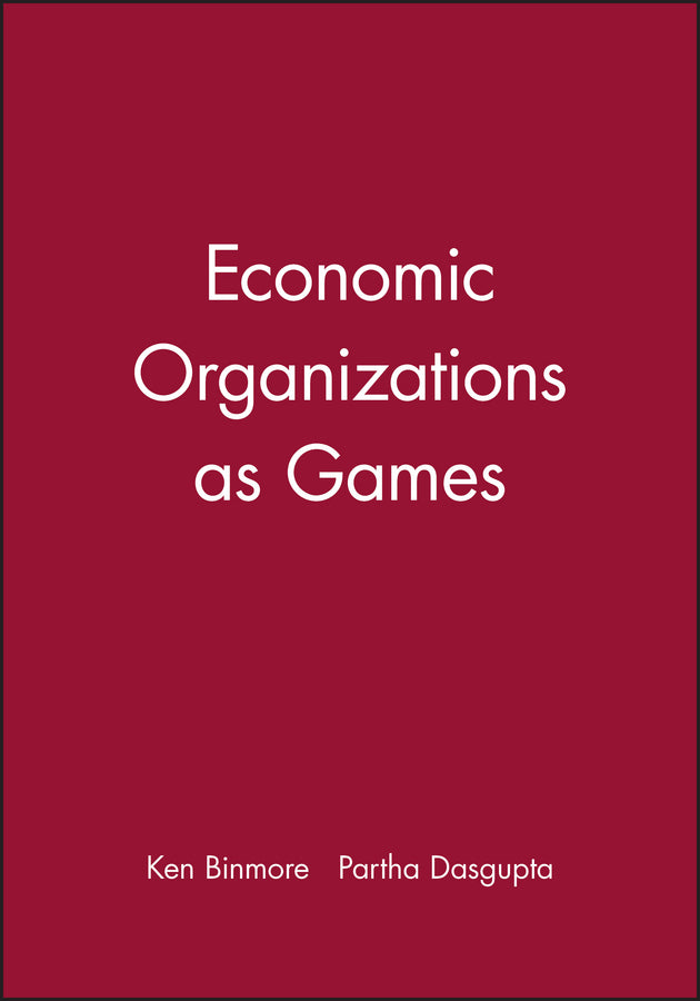 Economic Organizations as Games