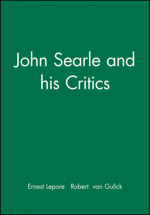John Searle and his Critics