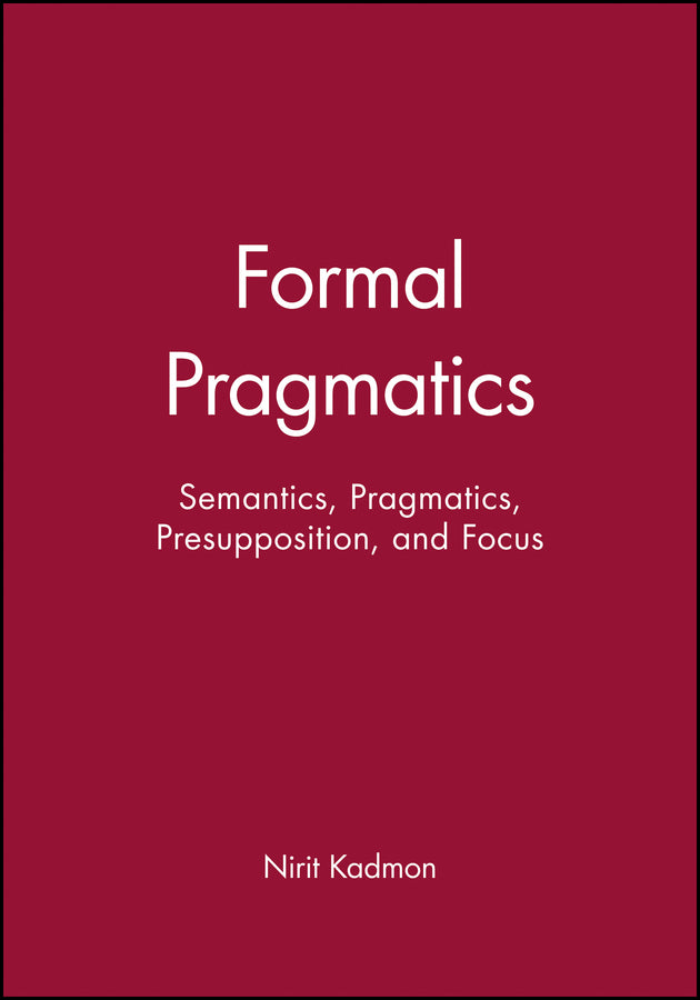 Formal Pragmatics