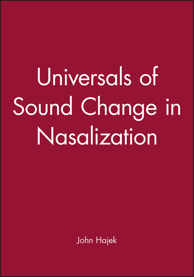 Universals of Sound Change in Nasalization