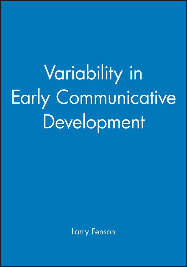 Variability in Early Communicative Development