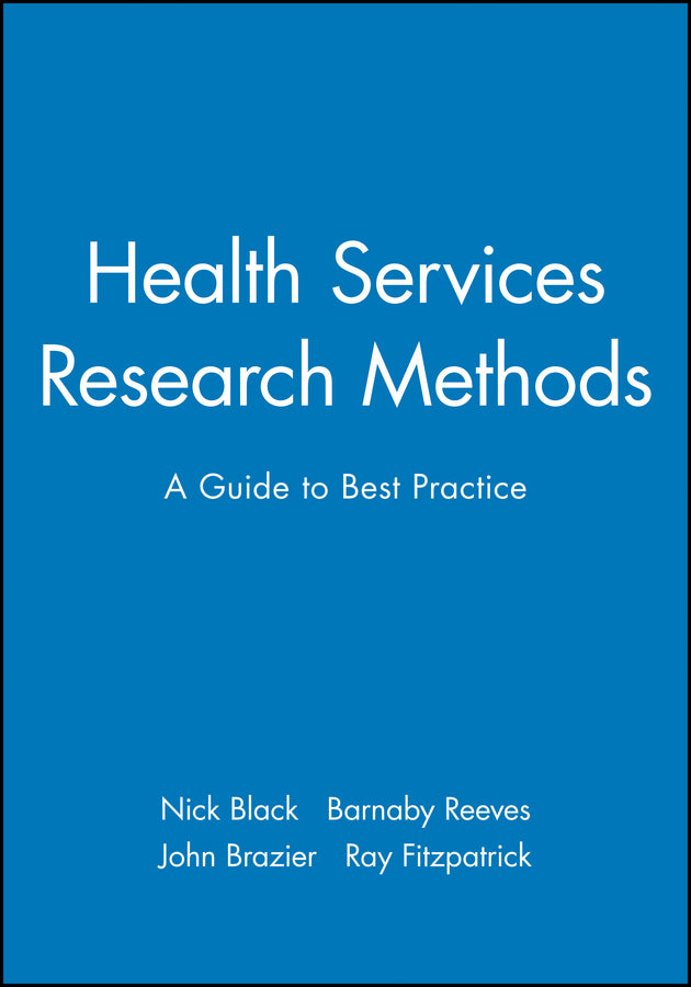 Health Services Research Methods