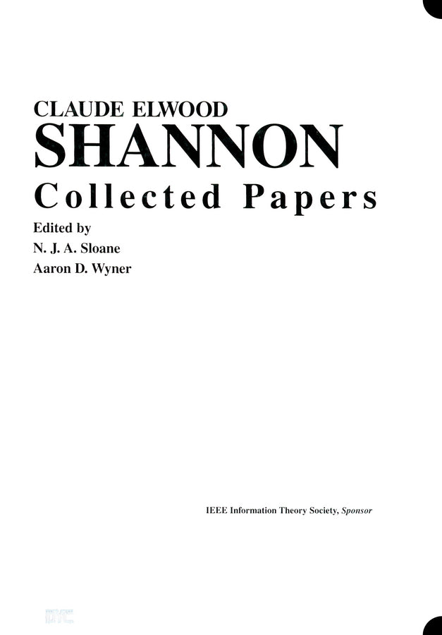 Claude E. Shannon