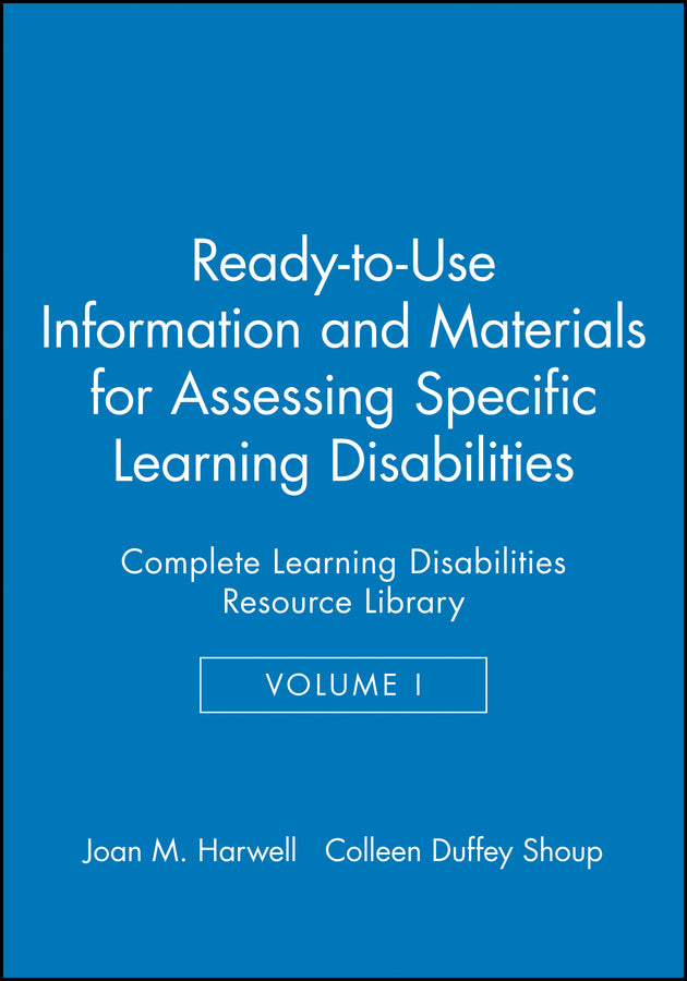 Ready-to-Use Information and Materials for Assessing Specific Learning Disabilities