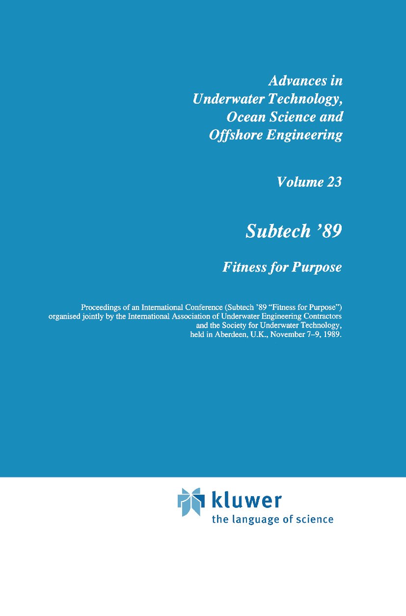 Advances in Underwater Technology, Ocean Science and Offshore Engineering