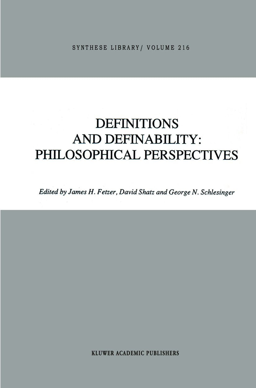 Definitions and Definability: Philosophical Perspectives