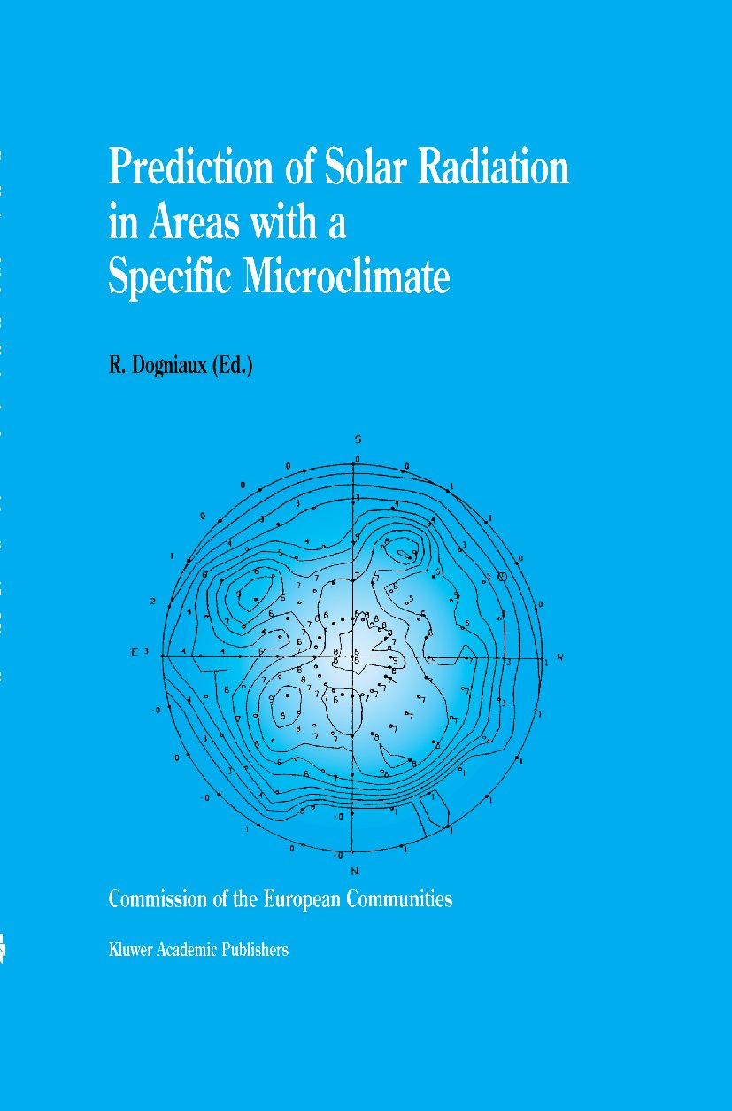 Prediction of Solar Radiation in Areas with a Specific Microclimate