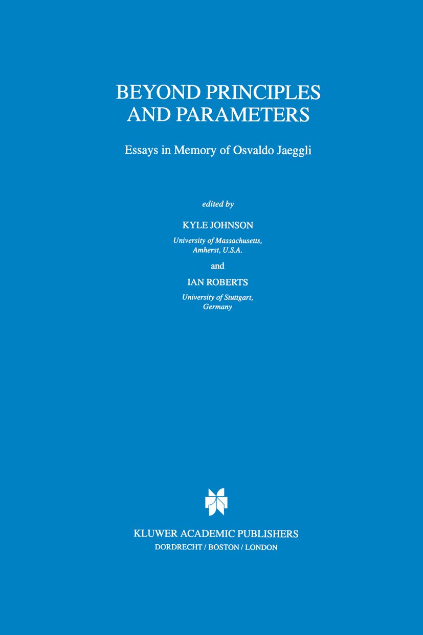 Studies in Natural Language and Linguistic Theory
