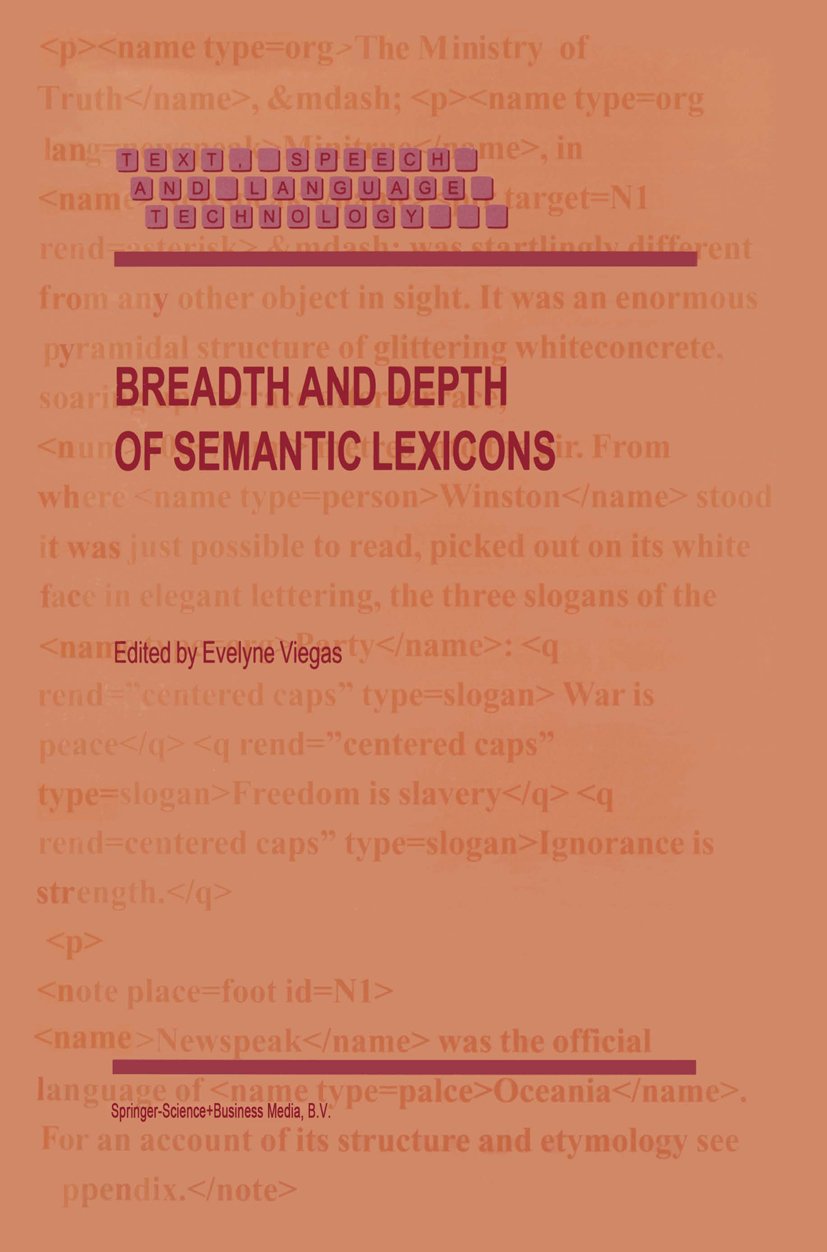 Text, Speech and Language Technology