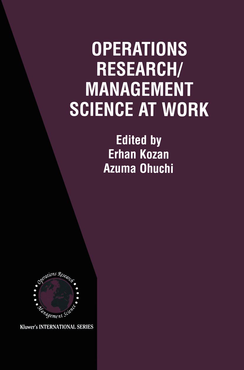 International Series in Operations Research & Management Science