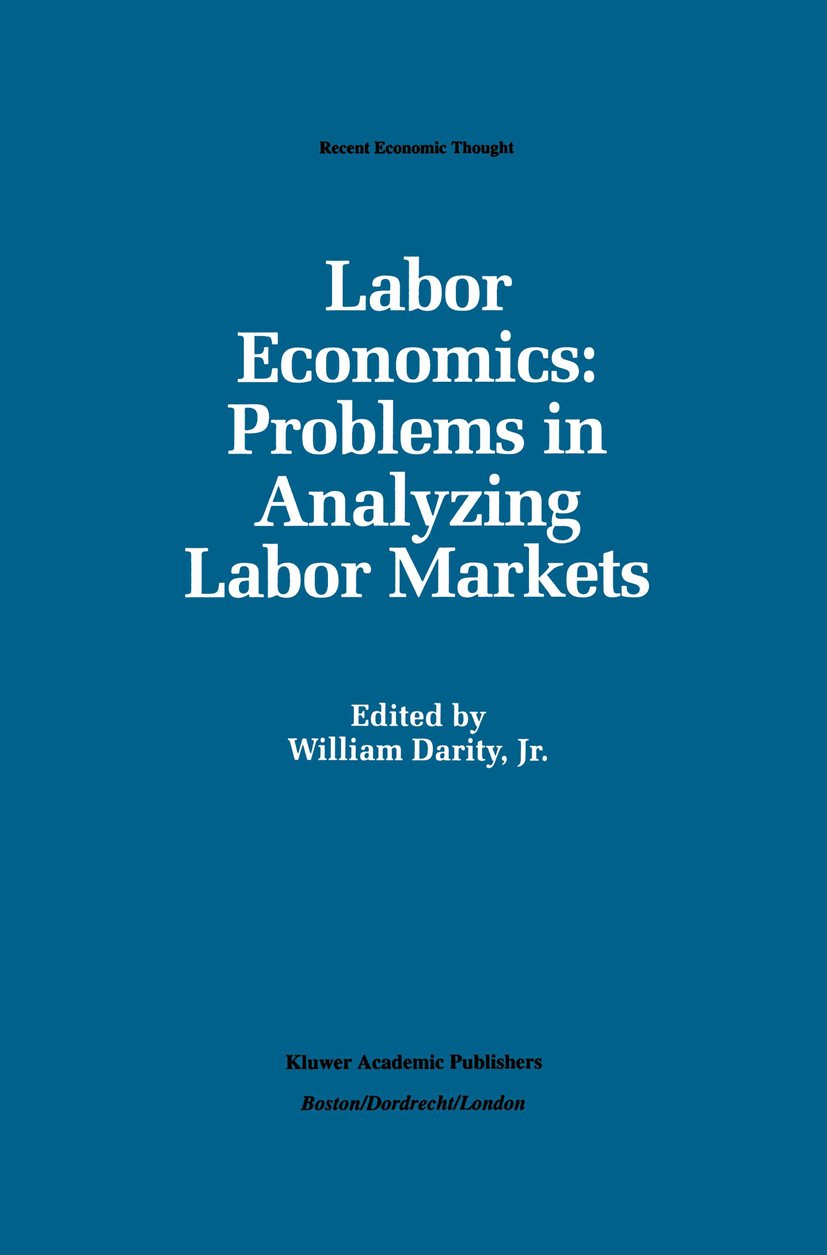 Recent Economic Thought