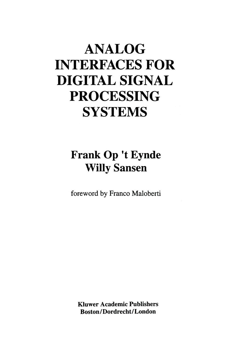 The Springer International Series in Engineering and Computer Science