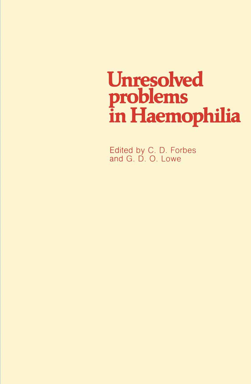 Unresolved problems in Haemophilia