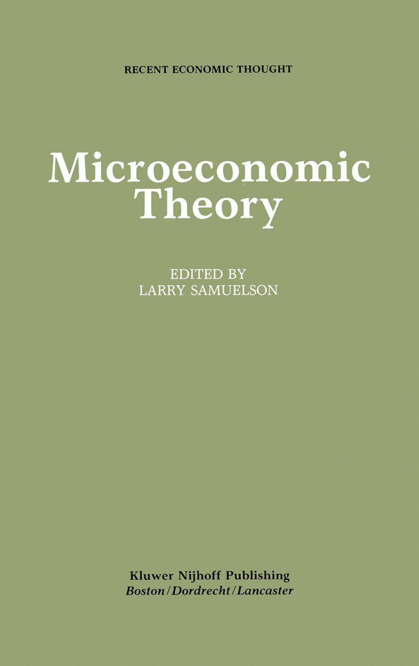 Recent Economic Thought
