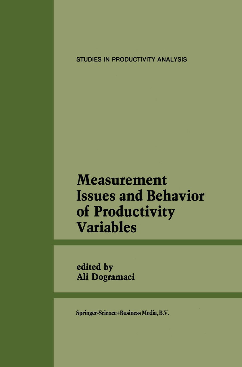 Studies in Productivity Analysis