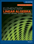 Elementary Linear Algebra, Applications Version, Asia Edition