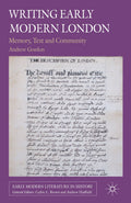 Early Modern Literature in History