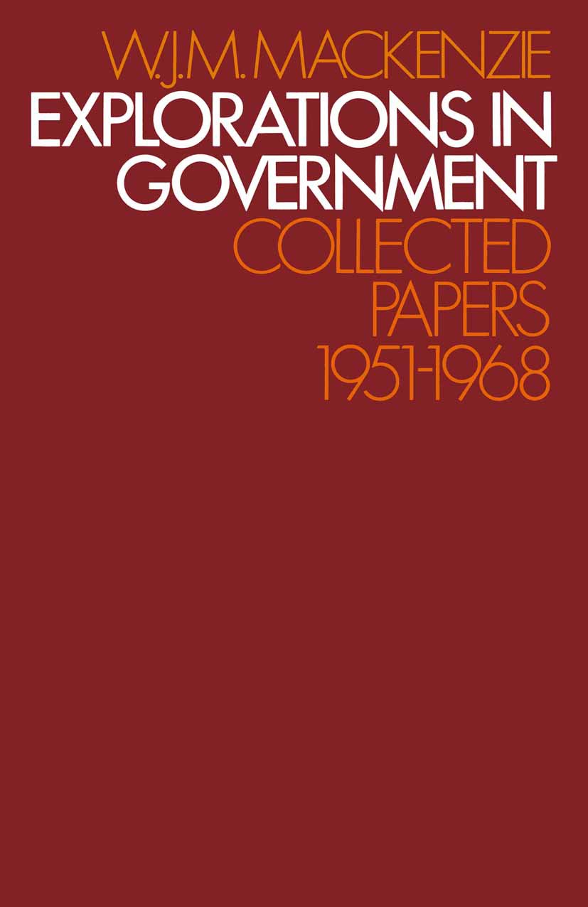 Explorations in Government