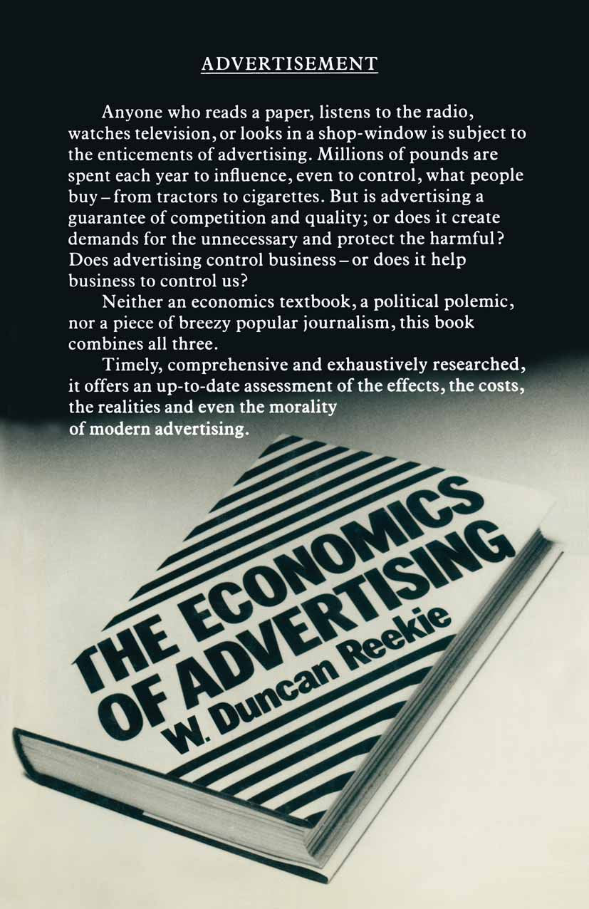The Economics of Advertising