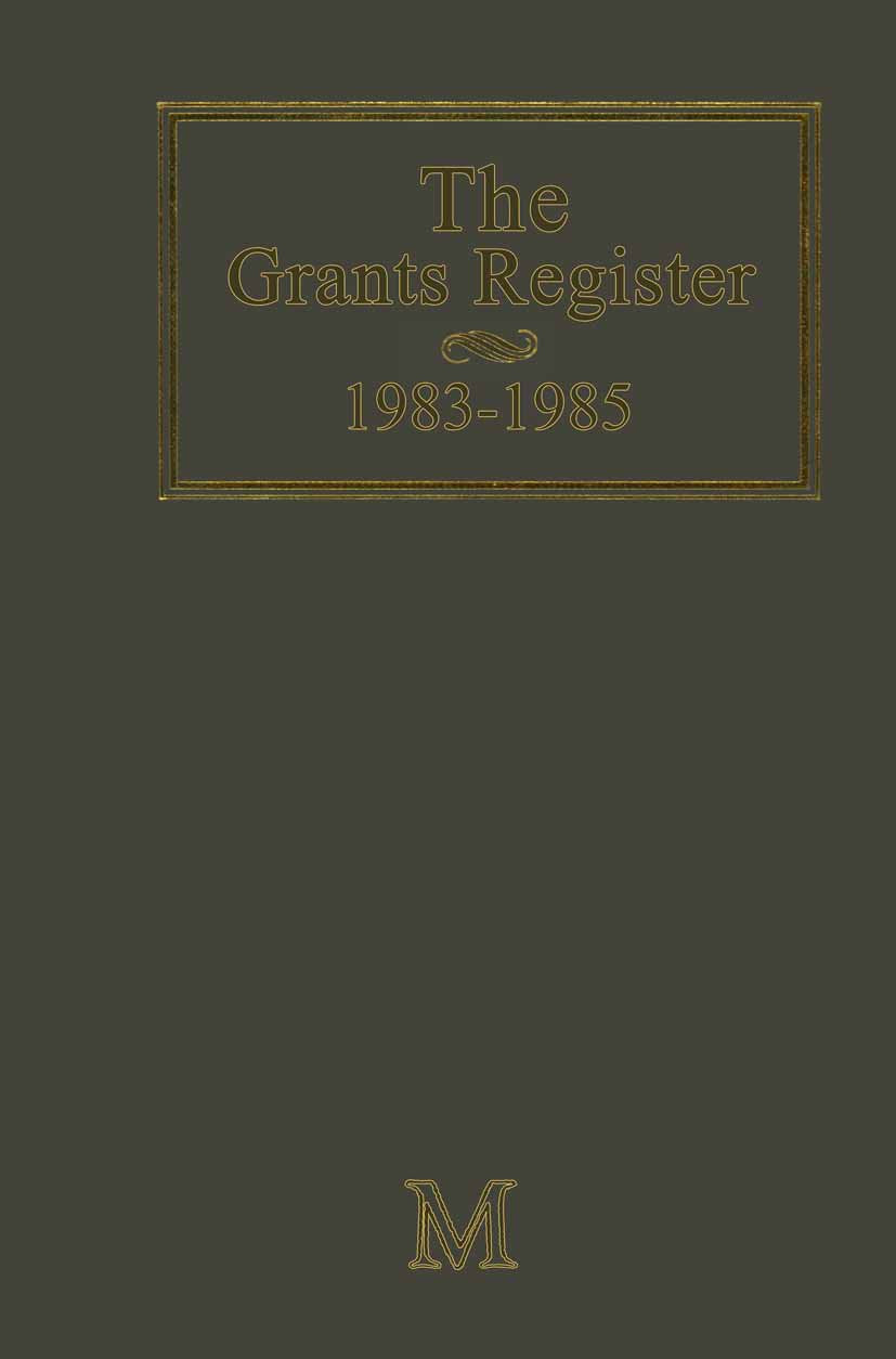 The Grants Register 1983–1985
