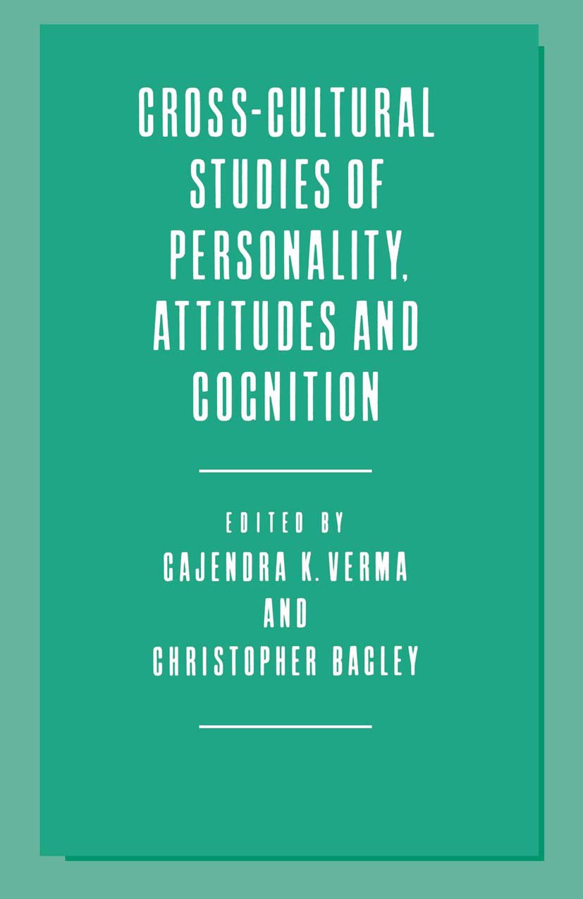 Cross-Cultural Studies of Personality, Attitudes and Cognition
