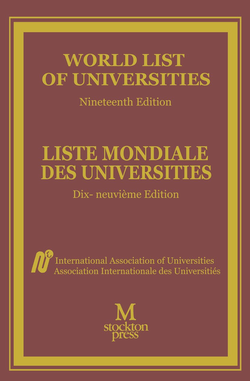 World List of Universities / Liste Mondiale des Universites