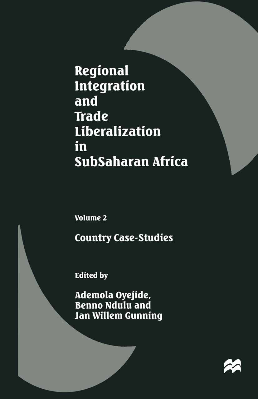 Regional Integration and Trade Liberalization in SubSaharan Africa