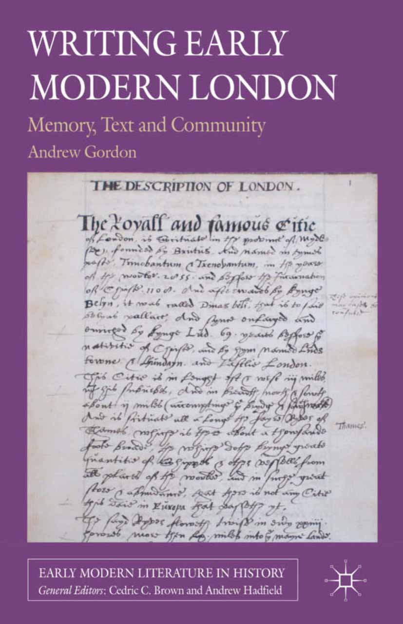 Early Modern Literature in History