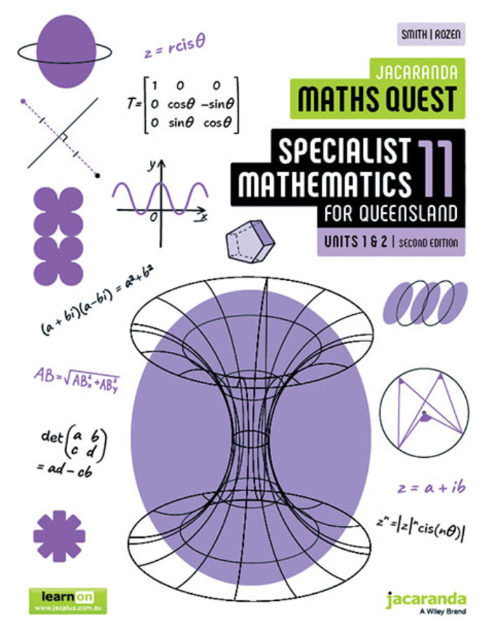 Jacaranda Maths Quest 11 Specialist Mathematics Units 1 and 2 for Queensland, 2e learnON & Print